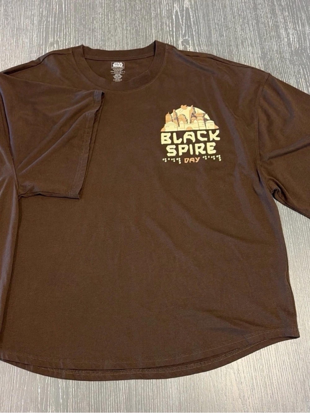 Disney Star Wars Black Spire Day Brown Graphic Tee XXL